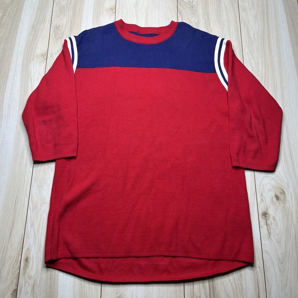 UNIF Lightweight Pullover Sweater Half Sleeve Color Block Mens Size Small